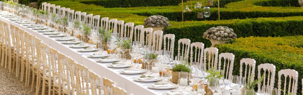 Ibiza Villa Wedding Reception Table